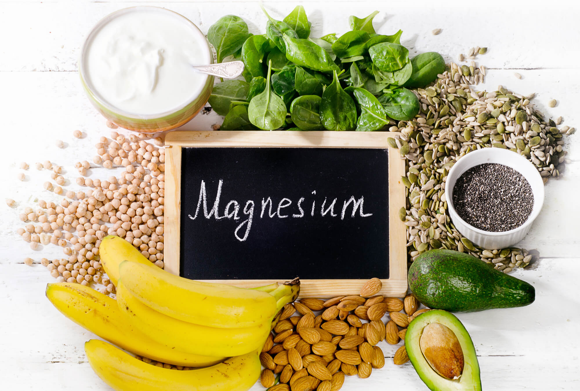 Magnesium and foods that include the mineral in them 