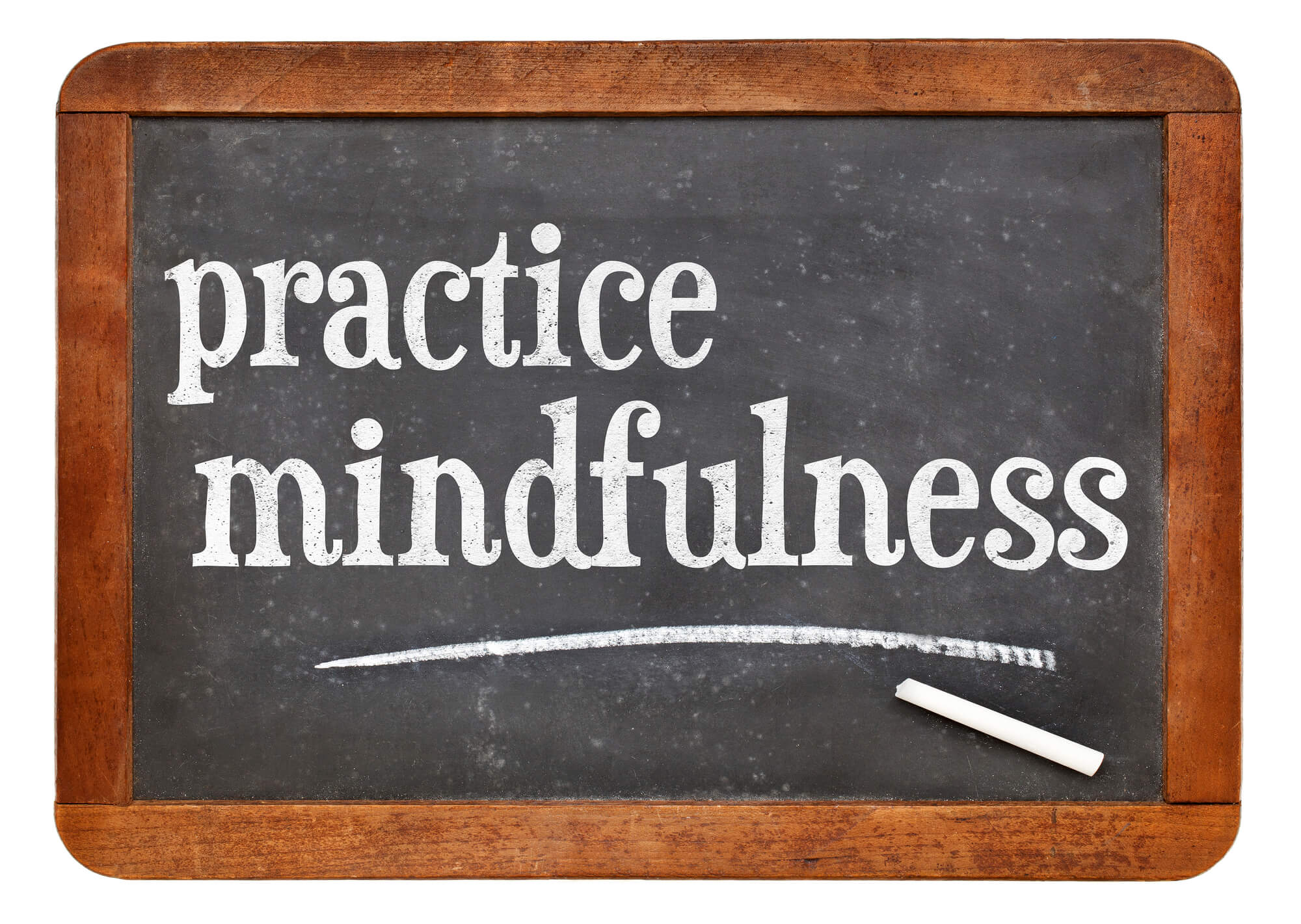 Chalkboard-practice mindfulness