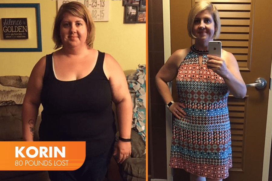 Korin Lost 80 pounds on Profile