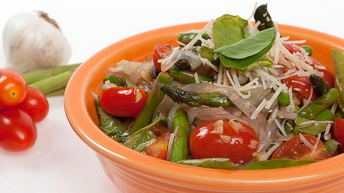Profile Noodle Fettuccine with Mushrooms, Cherry Tomatoes and Watercress Share the love!